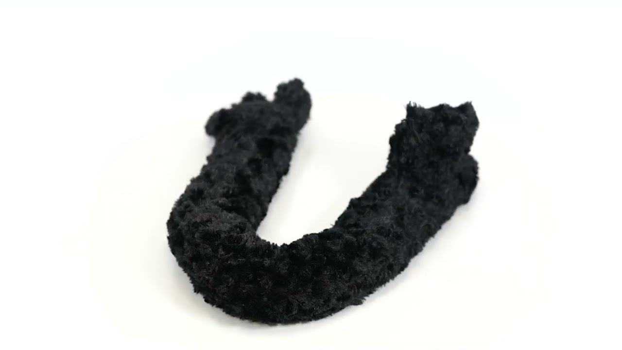 Novelty Black Cat Micro-Fleece Excluder