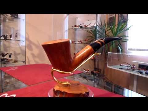 Pipa in radica half bent freehand - www.paronellipipe.it