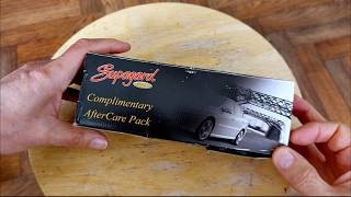 Old stuff stored in my garage Supagard Complimentary AfterCare Pack