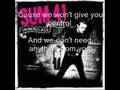Sum 41 - Underclass Hero Lyrics 