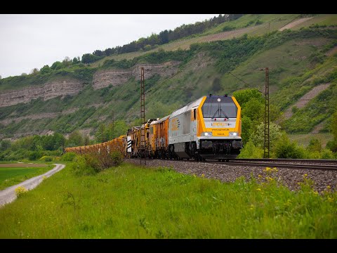 4K Führerstandsmitfahrt BR 264 Augsburg - Donauwörth - Treuchtlingen - Ansbach - Würzburg Hbf
