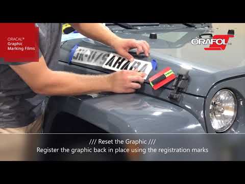Vinyl Graphic "Hinge Install Method" to a Curved Surface
