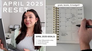 April Reset 2025 | still locked in, budget, goals, feeling happy