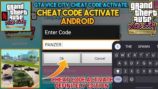 How to Activate cheat code GTA vice City Definitive Edition Netflix mobile/Gta vc Trilogy cheat code