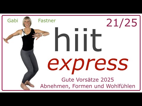 21/25🔹26 min. hiit express | knackiges high intensity intervall training | ohne Geräte, im Stehen