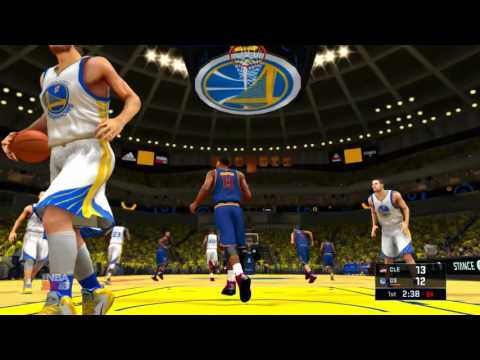 Cleveland Cavaliers Golden State Warriors Pretend NBA 2K16 Finals Game1