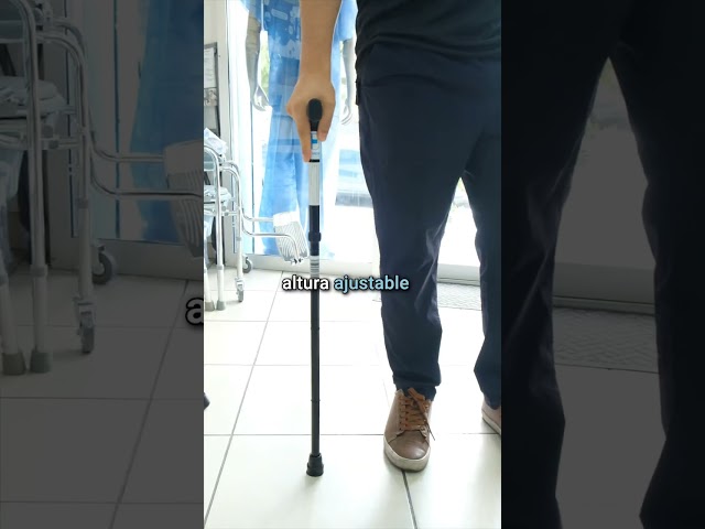 Vídeo relacionado con Bastón Plegable con Base de 4 Púas y Doble Empuñadura - Ayuda para Caminar Regulable y Ligera para Mujer/Hombre - Bastón Quad Estable para Personas Mayores y Adultos - Empuñadura Suave Ergonomica
