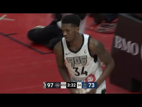 Alfonzo McKinnie with one of the day's best dunks