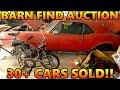 30+ Barn Finds ALL SOLD At Auction in Iowa! | Dusty Barn Find Cars SOLD | Classic Car Auction Recap!