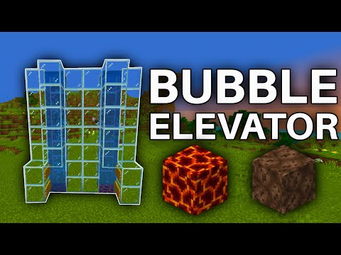 How to make SUPER EASY Bubble Elevator in Minecraft 1.21! (Java and Bedrock)