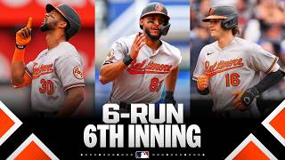 FULL Orioles comeback ???? Coby Mayo smashes a go-ahead three-run homer to cap 6-run 6th inning!
