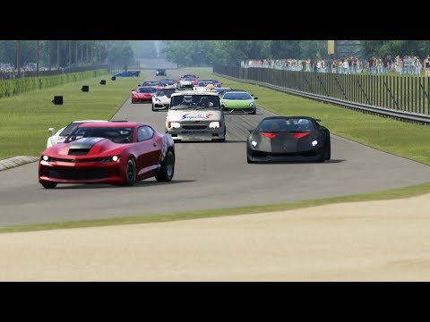 Ford Supervan III V10 vs Supercars at Monza 1966 Full Course