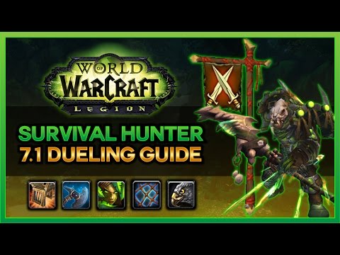 HOW TO DUEL AS A SURVIVAL HUNTER-  7.1 WOW LEGION PVP GUIDE