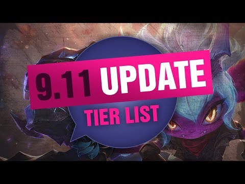 UPDATED League of Legends Mobalytics Patch 9.11 Tier List New OP Champions And Q&A