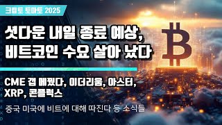 11/12) 셧다운 내일 종료 예상,비트코인 수요 살아 났다