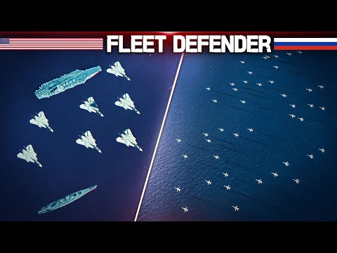 F-14 Tomcat Defending The Fleet Vs Mass Of Russian Su-24M Fencer | Digital Combat Simulator | DCS |