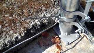 How to install tension wire on a chain link fence