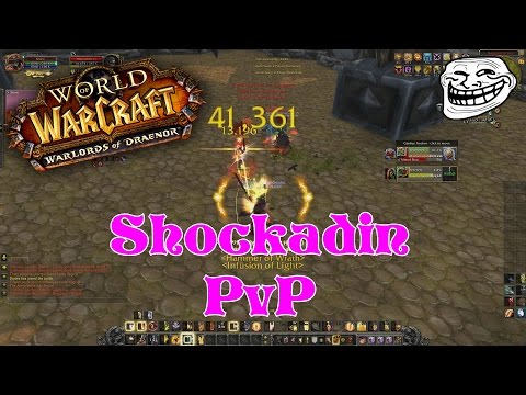 WoW WoD 6.2.2: Holy Paladin Arena PvP: Shockadin 2v2 with Commentary (Offensive Shockadin Build)