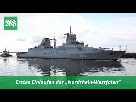 Erstes Einlaufen der Fregatte "Nordrhein Westfalen" | Wilhelmshavener Zeitung