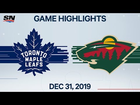 NHL Highlights | Maple Leafs vs. Wild - Dec. 31, 2019