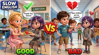 SLOW ENGLISH | GOOD vs BAD | Emma Save Lily | English Story For Beginners A2 Level