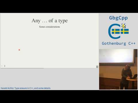 Harald Achitz: Type erasure in C++, and some details