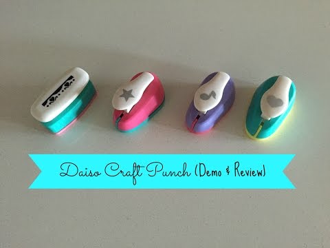 Daiso craft punch demo & review
