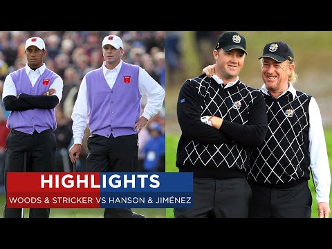 Woods & Stricker vs Hanson & Jiménez | Extended Highlights | 2010 Ryder Cup