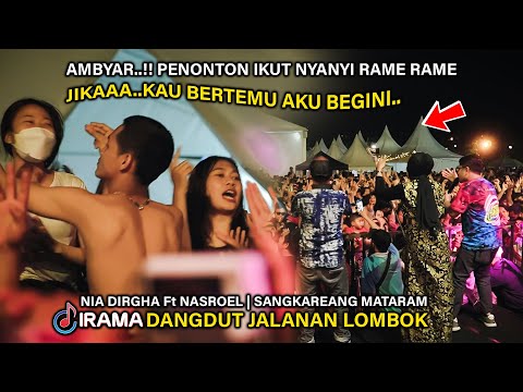 TIARA NYANYI BARENG PENONTON BIKIN AMBYAR NIA DIRGHA Ft NASROEL IRAMA DOPANG LIVE TAMAN SANGKAREANG