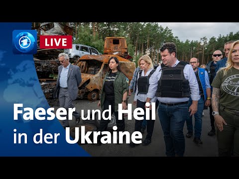 Ukraine-Besuch von Bundesinnenministerin Faeser und Sozialminister Heil