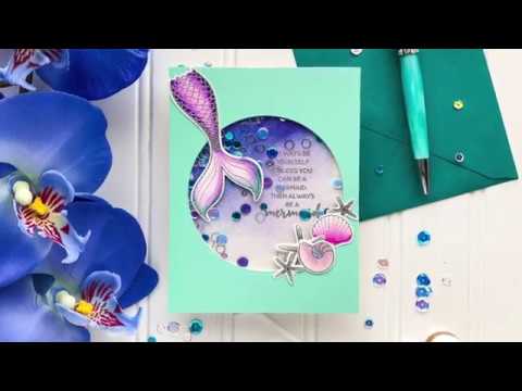 Creating Shimmery Watercolor with Spectrum Noir Sparkle Pens