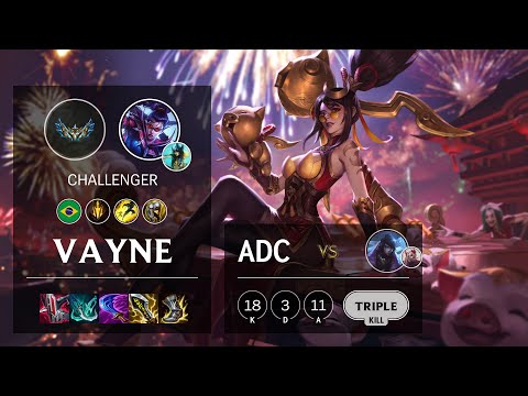 Vayne ADC vs Aphelios - BR Challenger Patch 12.2
