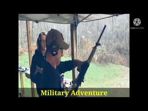 Test fire of 43 machine guns