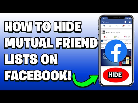 How to Hide Mutual Friends List And Friend List | Facebook New Process 2023
