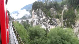 preview picture of video 'The Albula Railway and the Landwasser Viaduct'