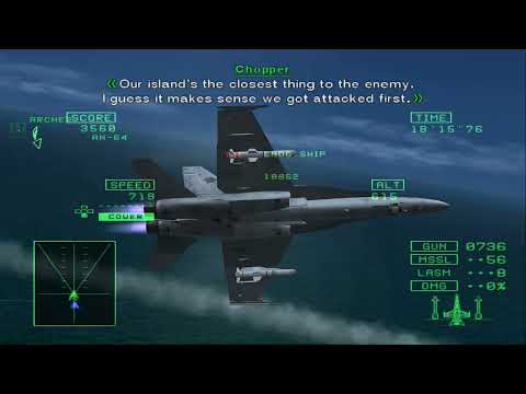 Ace Combat 5: Mission 7 - Front Line (Ace Difficulty)