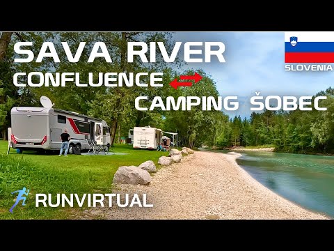 Virtualni trail tek v Sloveniji: sotočje rek Sava • Kamp Šobec