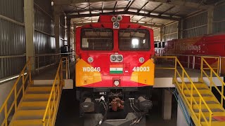 preview picture of video 'Roza GE Diesel Loco Shed , India'