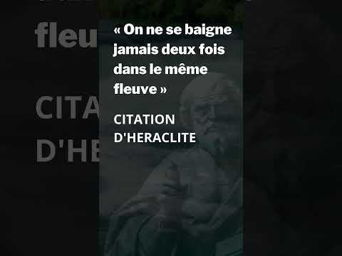 Citation d'Héraclite d’Éphèse - La vie est un perpétuel mouvement