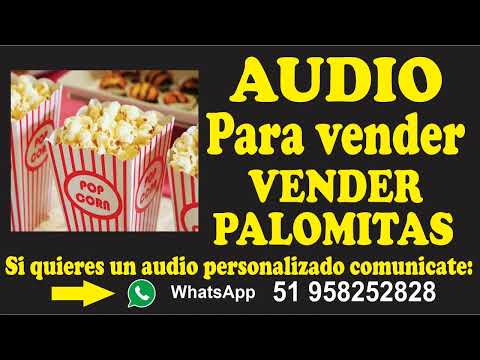 Audio para vender palomitas de maiz