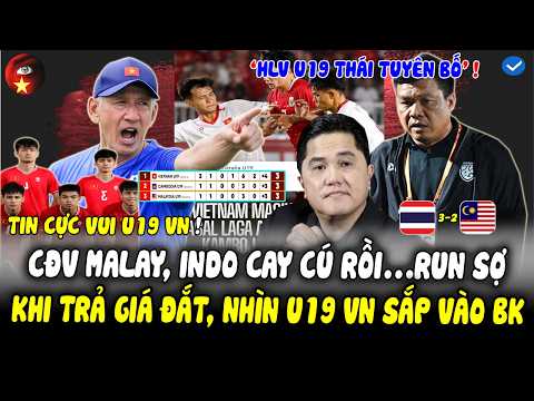 Trả Giá Đắt, CĐV INDO 'CAY CÚ' Rồi 'RUN SỢ' Với Tin Vui Từ U19 Việt Nam, HLV U19 Thái Tuyên Bố Sốc!