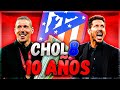 el cholo simeone en atlÉtico de madrid 8 titulos en 10 años