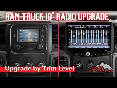 2013-2018 RAM Truck Radio Upgrade by Trim Level | HEIGH10 | Integrated 10-Inch Infotainment system