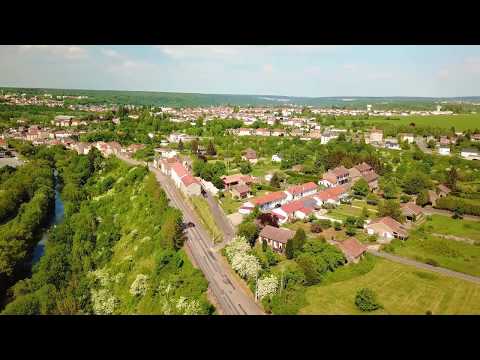 Auboué par drone depuis le cimetière 50m