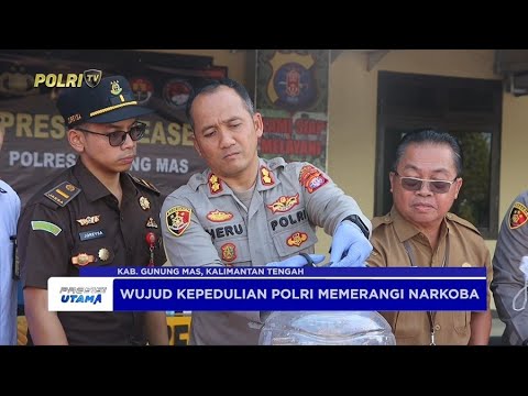 POLRES GUNUNG MAS GELAR PEMUSNAHAN PULUHAN GRAM SABU