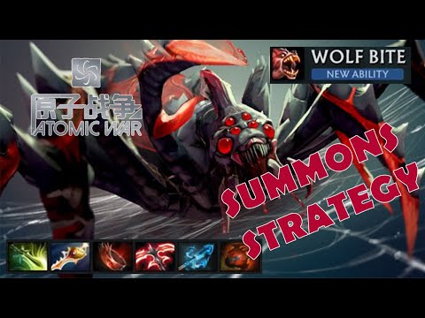 DOTA 2 - Atomic War - Lord BATRIDER - SUMMONS + BROODMOTHER CARRY