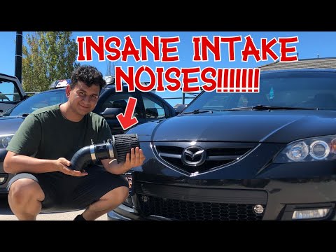 CORKSPORT SHORT RAM INTAKE INSTALL!!! | 2004-2009 Mazda 3 *EPIC INTAKE NOISES*