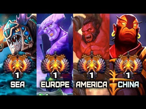 TOP-1 Ranks of ALL REGIONS — post-TI9 leaderboard