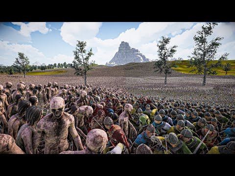500000 FOOTMEN vs 500000 ZOMBIES - Ultimate Epic Battle Simulator 2 UEBS 2
