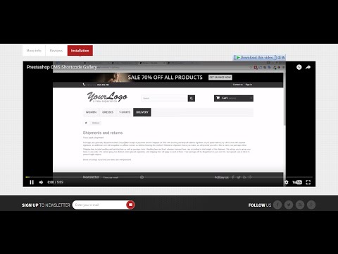 Prestashop YouTube Video Embed on product page free module